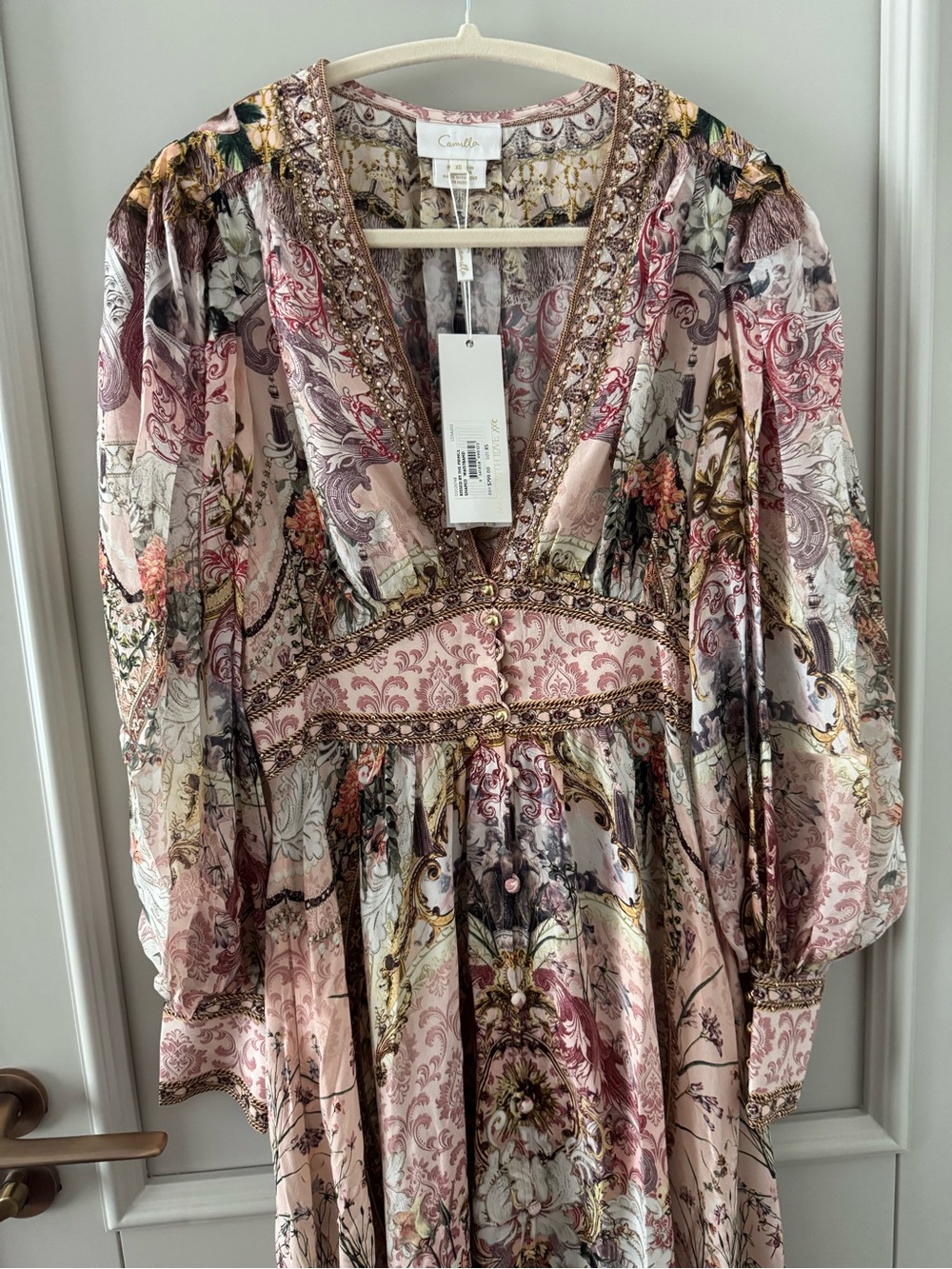 Camilla Kissed by the Prince Maxi silk dress - Picture 4 of 10